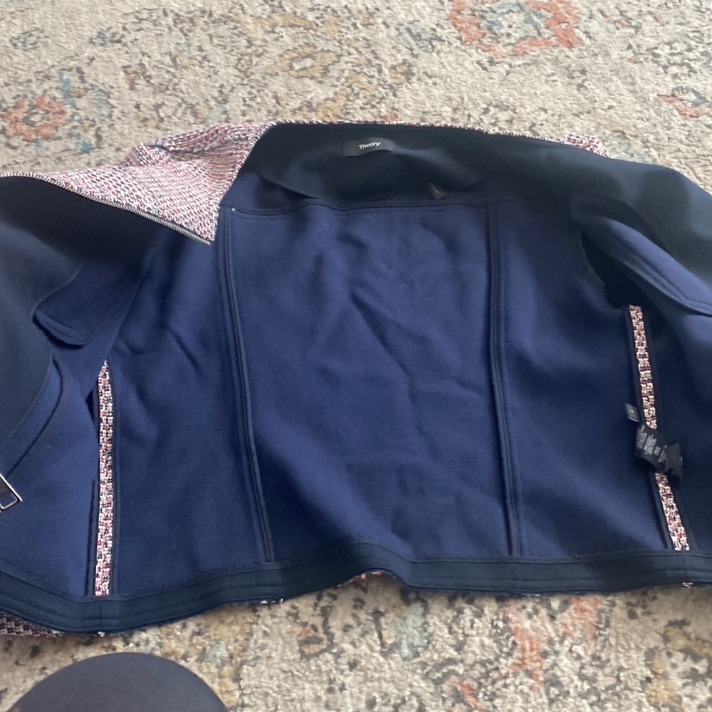 Theory-Ualana Z Beacon Tweed Zip-front Cropped Jacket 8 - Picture 12 of 12